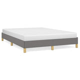 Vidaxl bedframe zonder matras stof donkergrijs 140x190 cm