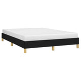 Vidaxl bedframe zonder matras stof zwart 140x190 cm
