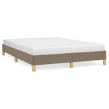Vidaxl bedframe zonder matras stof taupe 140x190 cm