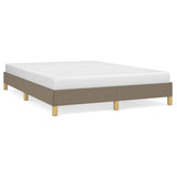 Vidaxl bedframe zonder matras stof taupe 140x200 cm