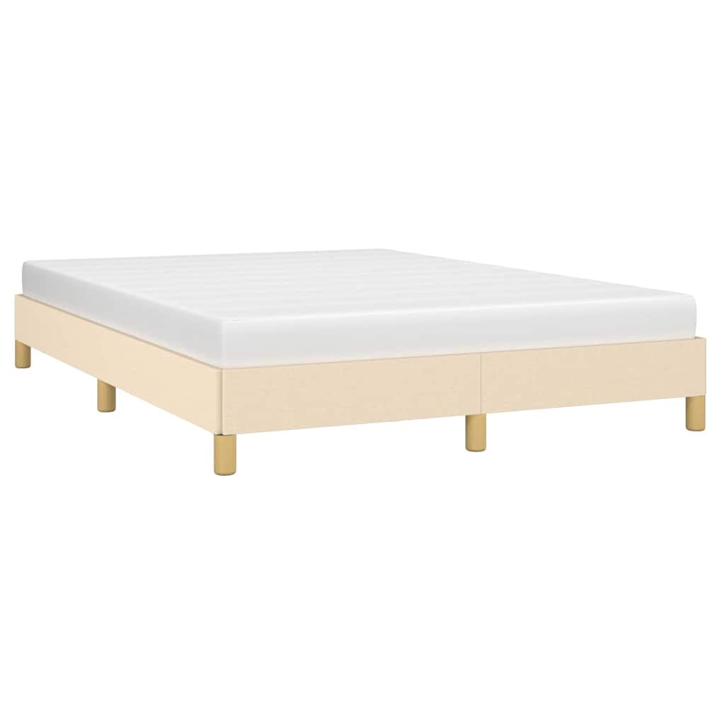 Vidaxl bedframe zonder matras stof crèmekleurig 160x200 cm