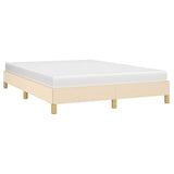 Vidaxl bedframe zonder matras stof crèmekleurig 160x200 cm