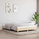 Vidaxl bedframe zonder matras stof crèmekleurig 160x200 cm