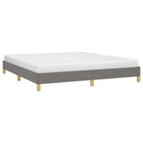 Vidaxl bedframe zonder matras stof donkergrijs 180x200 cm
