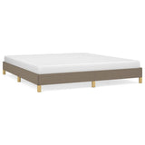 Vidaxl bedframe zonder matras stof taupe 180x200 cm