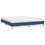 Vidaxl bedframe zonder matras stof blauw 180x200 cm