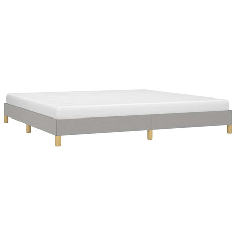 Vidaxl bedframe zonder matras stof lichtgrijs 200x200 cm