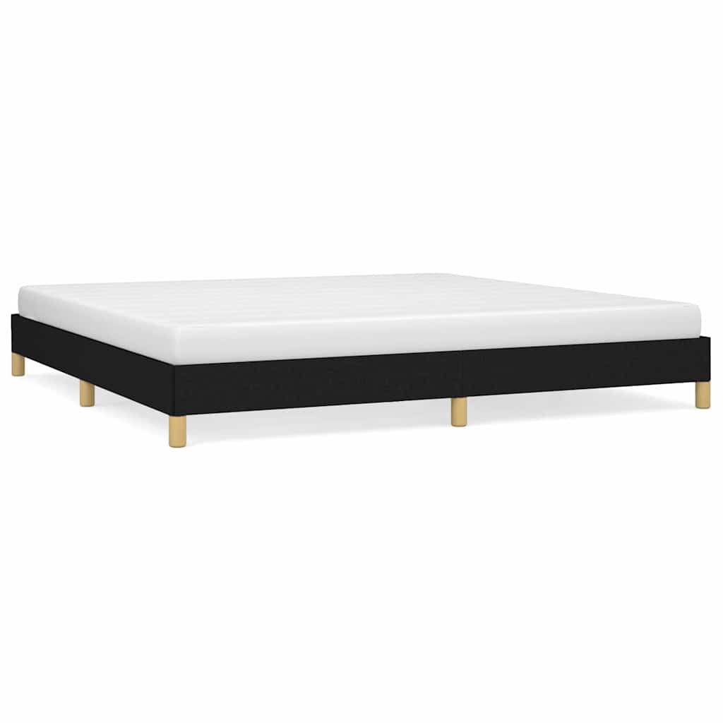 Vidaxl bedframe zonder matras stof zwart 200x200 cm