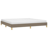 Vidaxl bedframe zonder matras stof taupe 200x200 cm