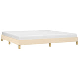 Vidaxl bedframe zonder matras stof crèmekleurig 200x200 cm
