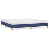 Vidaxl bedframe zonder matras stof blauw 200x200 cm