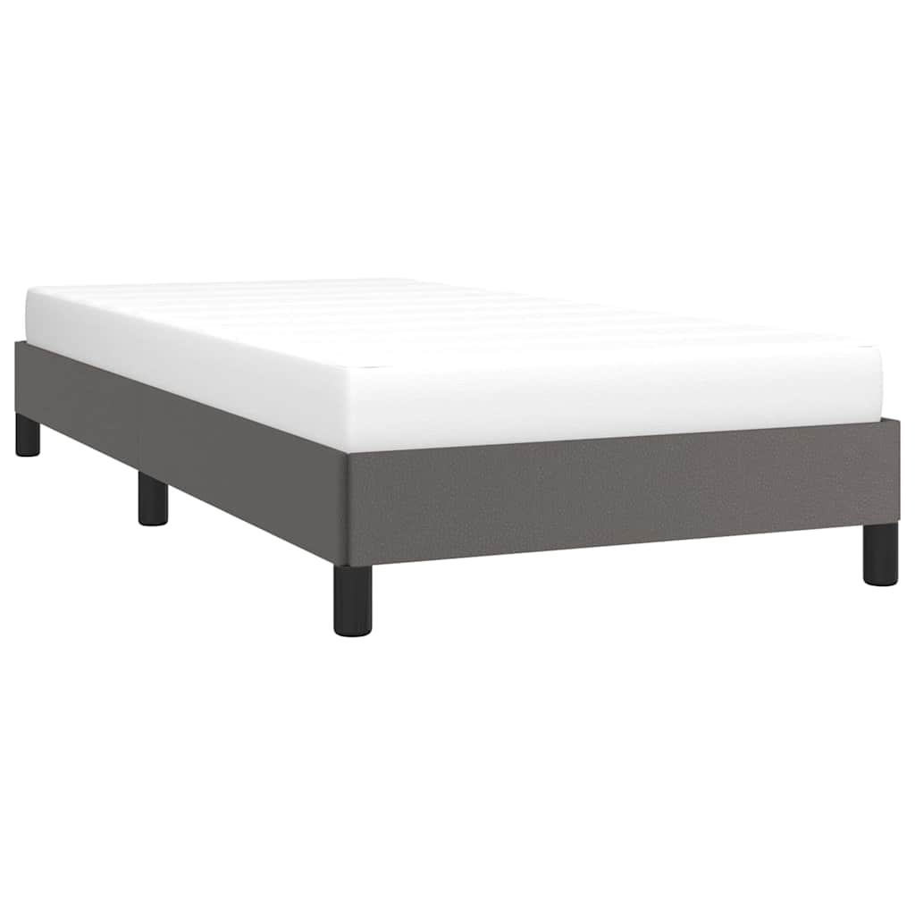 Vidaxl bedframe kunstleer grijs 90x190 cm