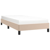 Vidaxl bedframe kunstleer cappuccinokleurig 90x200 cm