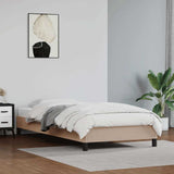 Vidaxl bedframe kunstleer cappuccinokleurig 90x200 cm