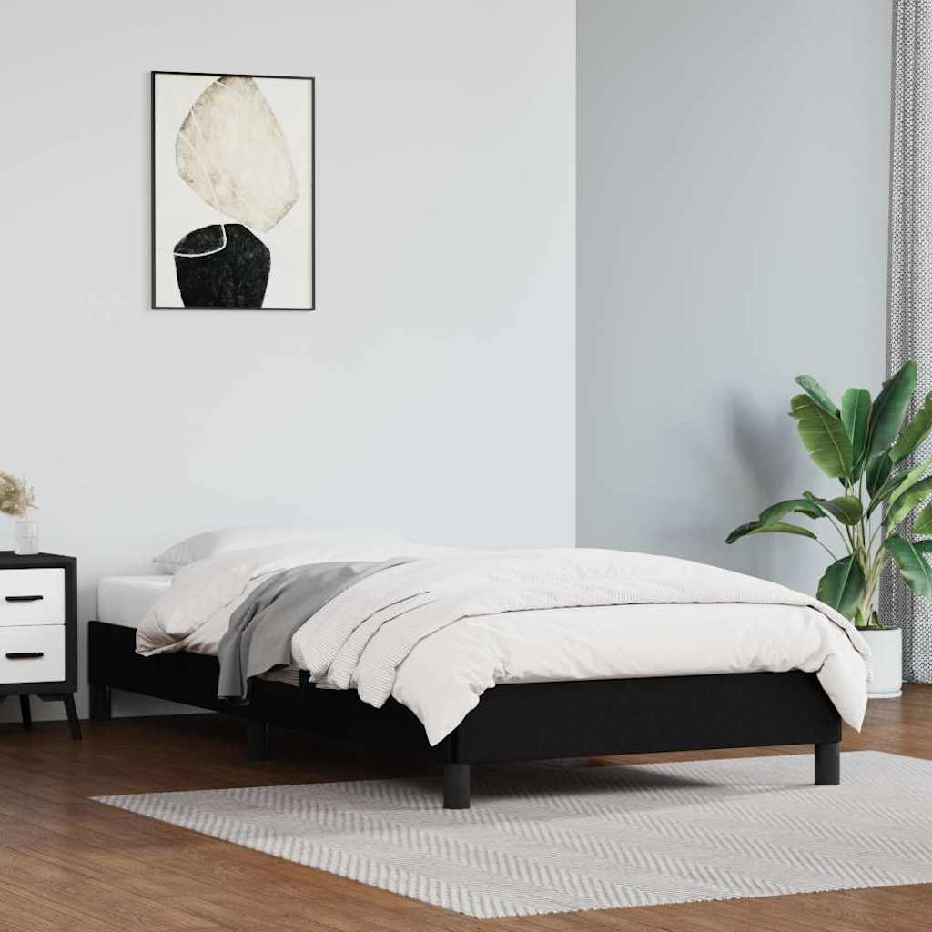 Vidaxl bedframe kunstleer zwart 100x200 cm