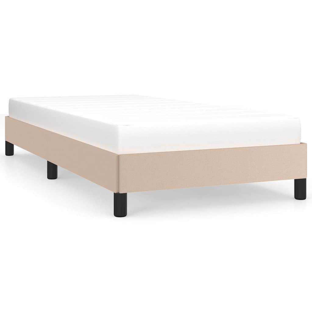 Vidaxl bedframe kunstleer cappuccinokleurig 100x200 cm