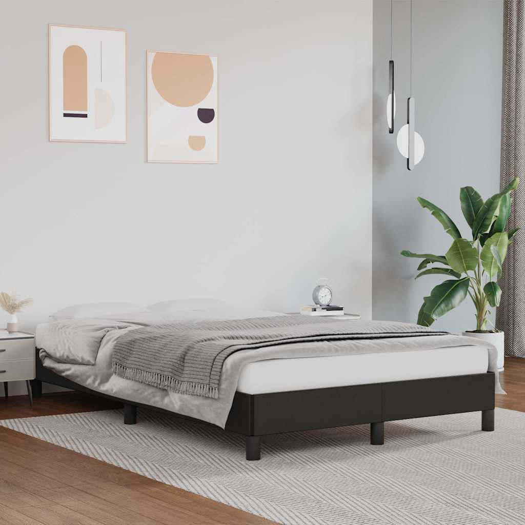 Vidaxl bedframe kunstleer zwart 120x200 cm