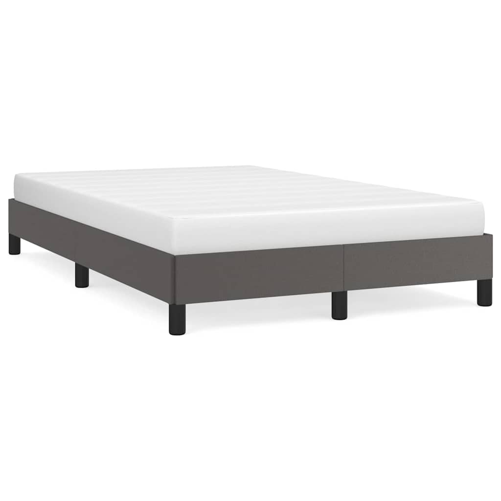 Vidaxl bedframe kunstleer grijs 120x200 cm