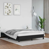 Vidaxl bedframe kunstleer zwart 140x190 cm