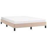 Vidaxl bedframe kunstleer cappuccinokleurig 140x190 cm