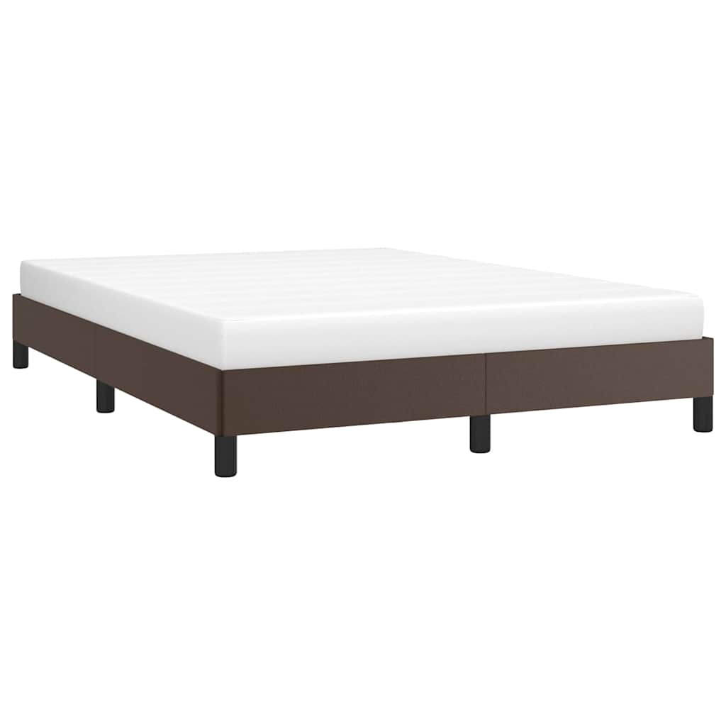 Vidaxl bedframe kunstleer bruin 140x200 cm