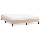 Vidaxl bedframe kunstleer cappuccinokleurig 140x200 cm