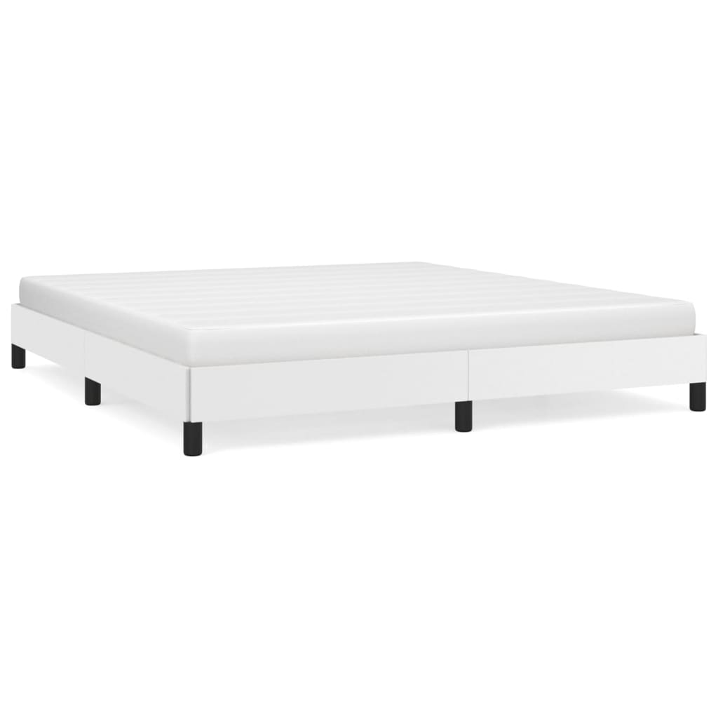 Vidaxl bedframe kunstleer wit 160x200 cm