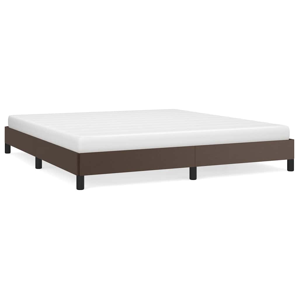 Vidaxl bedframe kunstleer bruin 180x200 cm
