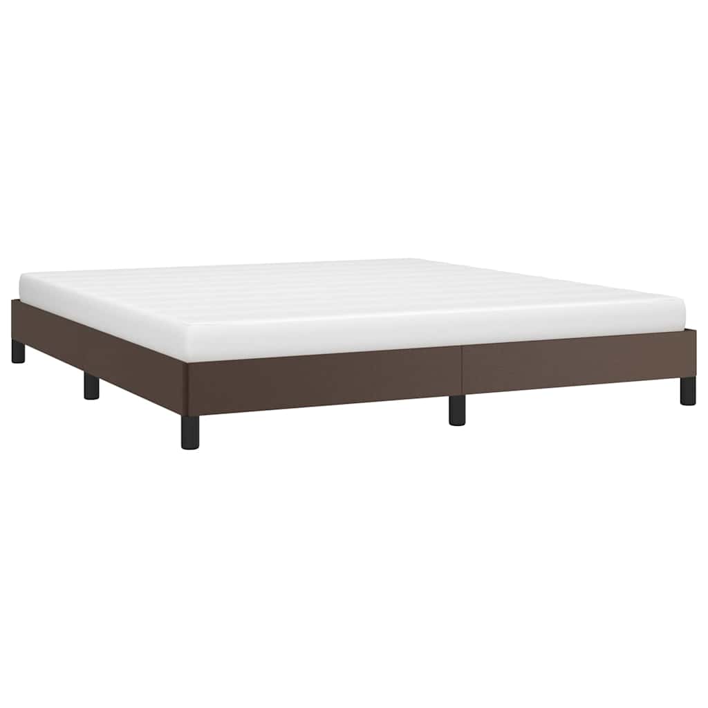 Vidaxl bedframe kunstleer bruin 180x200 cm