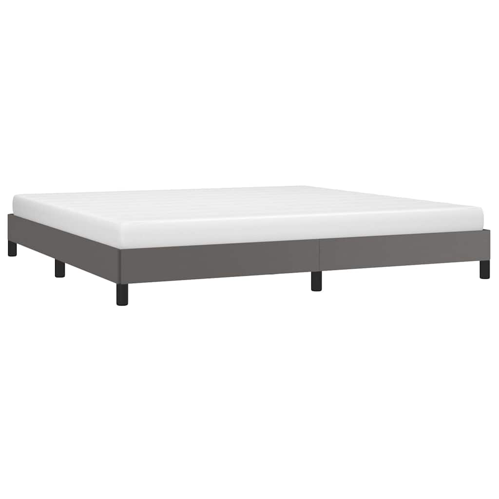 Vidaxl bedframe kunstleer grijs 200x200 cm