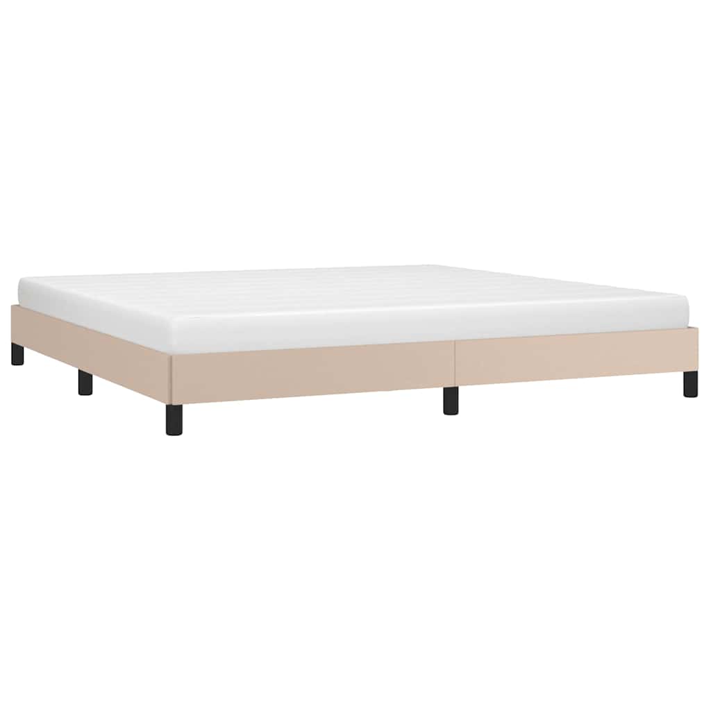 Vidaxl bedframe kunstleer cappuccinokleurig 200x200 cm