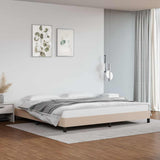 Vidaxl bedframe kunstleer cappuccinokleurig 200x200 cm