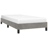 Vidaxl bedframe zonder matras 80x200 cm fluweel lichtgrijs