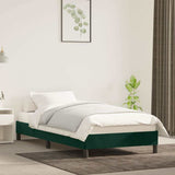 Vidaxl bedframe zonder matras 80x200 cm fluweel donkergroen