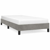 Vidaxl bedframe zonder matras 90x190 cm fluweel lichtgrijs