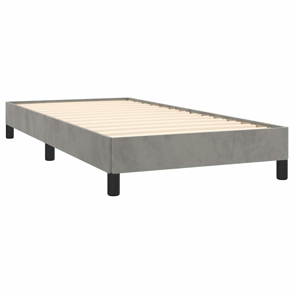 Vidaxl bedframe zonder matras 90x190 cm fluweel lichtgrijs