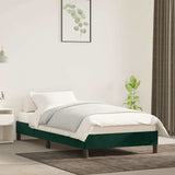 Vidaxl bedframe zonder matras 90x190 cm fluweel donkergroen