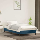 Vidaxl bedframe zonder matras 90x190 cm fluweel donkerblauw
