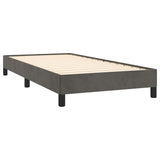 Vidaxl bedframe zonder matras 90x200 cm fluweel donkergrijs
