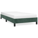 Vidaxl bedframe zonder matras 90x200 cm fluweel donkergroen