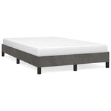 Vidaxl bedframe zonder matras 120x200 cm fluweel donkergrijs