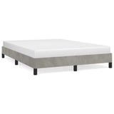 Vidaxl bedframe zonder matras 140x200 cm fluweel lichtgrijs