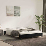 Vidaxl bedframe zonder matras 140x200 cm fluweel zwart