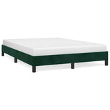 Vidaxl bedframe zonder matras 140x200 cm fluweel donkergroen