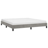 Vidaxl bedframe zonder matras 160x200 cm fluweel lichtgrijs