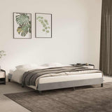 Vidaxl bedframe zonder matras 160x200 cm fluweel lichtgrijs
