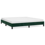 Vidaxl bedframe zonder matras 160x200 cm fluweel donkergroen