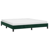 Vidaxl bedframe zonder matras 160x200 cm fluweel donkergroen