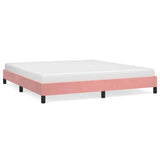 Vidaxl bedframe fluweel roze 160x200 cm