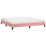 Vidaxl bedframe fluweel roze 160x200 cm